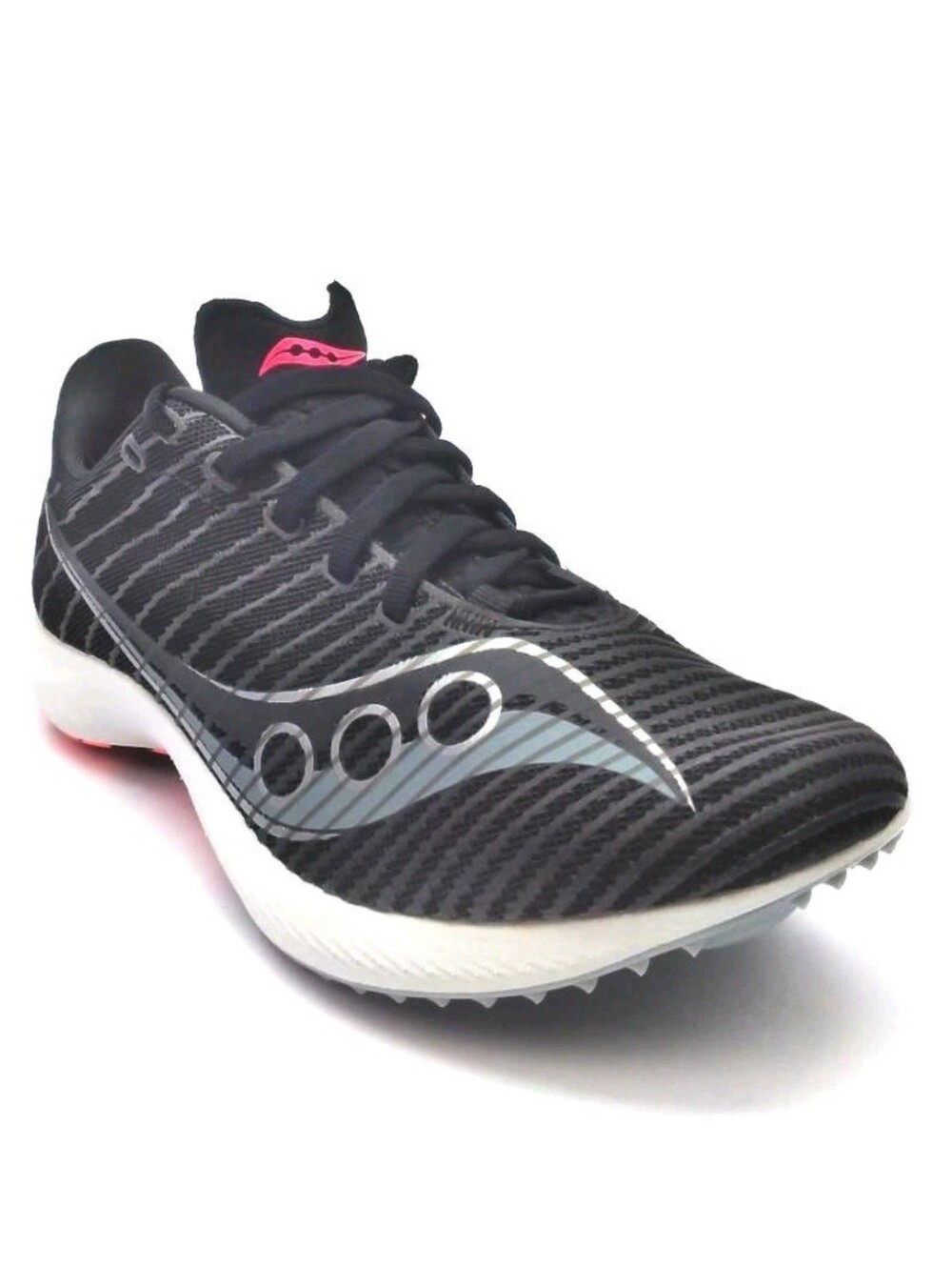 New Saucony Velocity MP Black Athletic Sneakers with Silver Accents Size 5.5